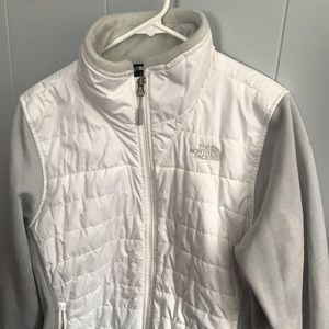 North face xl white jacket